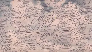Romantic Calligraphic Titles Background (After Effects Template)