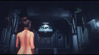 Resident Evil 2 Remake Claire Redfield Cream White Tape Project with Jiggle Physics Gameplay PC Mod