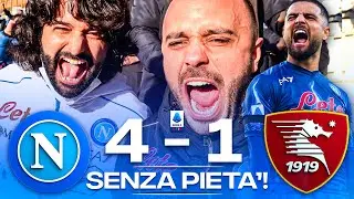 🔥 NO MERCY! NAPLES 4-1 SALERNITANA | LIVE NAPLES REACTION AT MARADONA HD