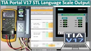 TIA Portal V17 STL Language Analog Output Scaling full tutorial