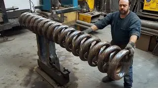How Giant Wound Springs Are Made. Steel Recycling Mill And Razor Blade Manufacturing