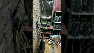 Bitcoin ASIC Miner Setup in village 