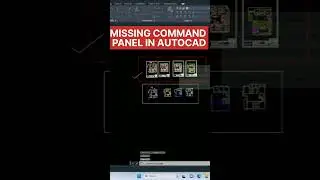 AUTOCAD Missing command panel problem solved 