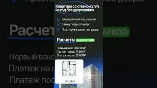 2,9% ставка на квартиру