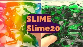 SLIME 20 Satisfying sound video for relaxing  | ASMR POOL