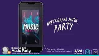 Instagram Music Party - After Effects Template