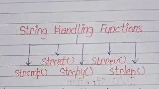 String handling functions in c++.  String in C++.  