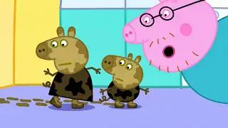 MUDDY PUDDLE TIME! 🐷 Peppa Pig: Peppa Jumps In Puddles 🌧️ Best Cartoons for Babies
