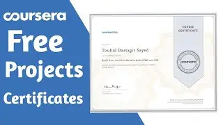 Free Guided Projects On Coursera | Expired Today | Enroll Now | Try your luck