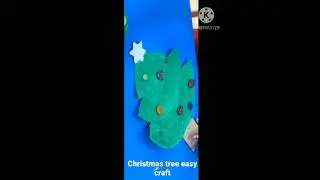 Christmas tree easy craft idea for kids using paper plates #christmas #christmas2022 #diy #shorts