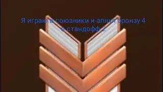 Я играю в напарников и апнул бронзу 4 в стандофф 2.
