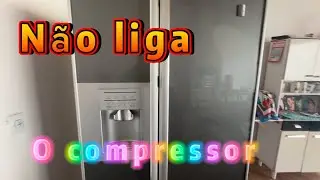 Geladeira Ge profile não liga motor