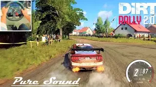 Ford Mustang GT4 - Dirt Rally 2.0 | Logitech G29 Gameplay| Leczna County, Poland| RTX 3060| 4K UHD.