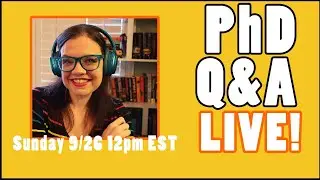PhD Applications Q&A Live (September 2021 Edition)
