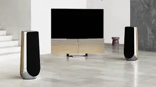 The Beovision Harmony TV is an ostentatious show in the classic themes of movement and animation.