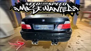 Выхлоп в стиле NFS MW на BMW e46 (Результат ПУШКА)  