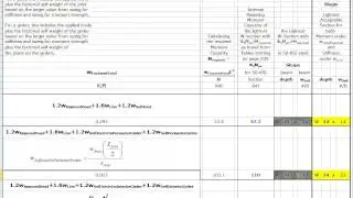 06.3.3-C  Sizing Steel Beams From Tables For Moment Strength