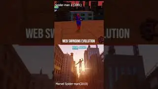 Spider-Man Web Swinging Evolution #spidermanevolution #Shorts