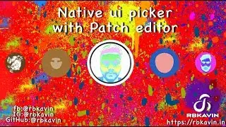 Native UI Picker Patch || Spark AR || Facebook Filter || Instargam Filter || Rbkavin (old method)
