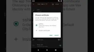 Public key authentication