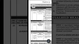 PPSC Latest Jobs Advertisement 05/2022.