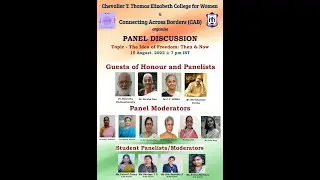 PANEL DISCUSSION - CTTE COLLEGE & CAB
