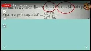 UNBK Matematika SMA 2020 Barisan dan Deret GEOMETRI (2)