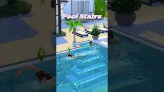 How To Add Pool Stairs | Sims 4 | No CC | Build Tip 