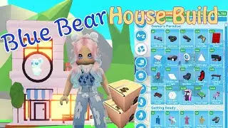 Making a BLUE BEAR HOUSE using the new Adopt Me build system (Roblox)