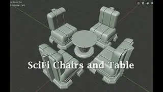Blender 2.8: Modeling a SciFi Chair and Table