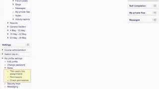 Moodle - My profile setting block