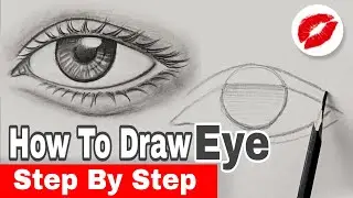 How To Draw An Eye [ Slow Tutorial ] Drawing eye step by step for beginners