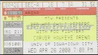 Red Hot Chili Peppers ~ April 26, 2000 ~ Carver-Hawkeye Arena ~ Iowa City, IA (AUD #1)