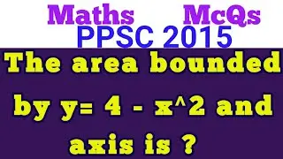 The area bounded by y= 4 - x^2 and axis is ?What is the area enclosed by the curve y x2 and line y 4