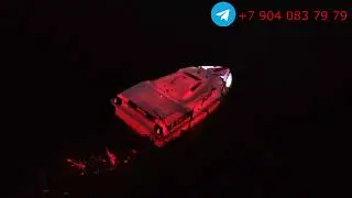Прикормочный кораблик "ХАСКИ" с подсветкой.