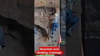 Ishan's rock mountain climbing challenge