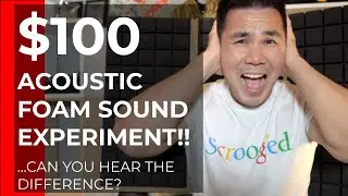 $100 acoustic foam sound experiment!! Can you hear the difference?