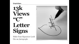 Draw a Stylish Signature starting with letter 