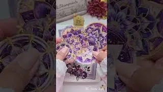 ASMR Aesthetic Journaling 💜 Purple Page ft @stamprints #asmr #shorts #journaling #stamprints