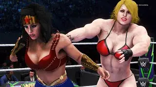 WWE 2K20 - Wonder Woman vs. Amazon Amy - Royal Girl Fights