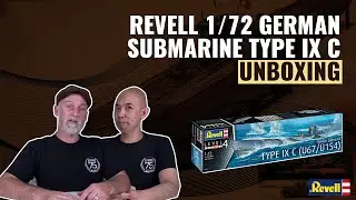 REVELL 1/72 German Submarine Type IX C Unboxing | 