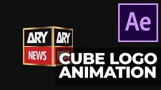 After Effects CC 2020 | 3d Cube logo animation | NO PLUGIN