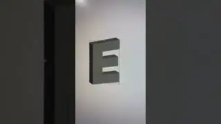 3D R Logo Design In Illustrator || 3D Design #shorts #youtubeshorts