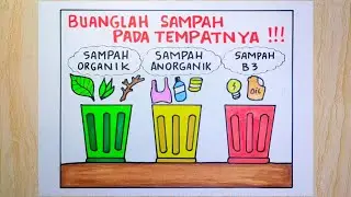 Membuat poster tentang kebersihan lingkungan