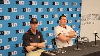 Maryland lacrosse press conference after loss to Michigan B1G tourney