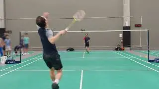 Intense long rally #badminton