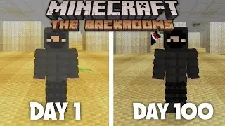 I Survived 100 Days in The Backrooms in Minecraft...