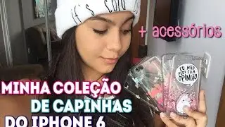 minhas capinhas da GoCase para o iPhone 6 + acessórios para o celular