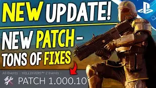 NEW Helldivers 2 Update! NEW PATCH Out NOW - Crashes, Black Screen Startup Issue + More Fixes