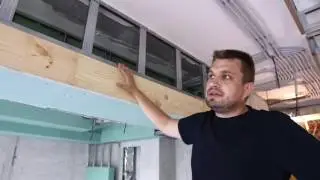 Как усилить проем под раздвижные двери.